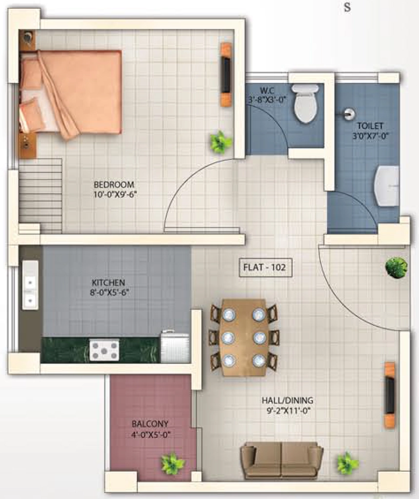 1 BHK Flat in Universal Ecogreens in Lokhra, Guwahati - Image 928231