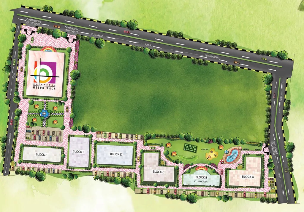 Master Plan of Universal Ecogreens in Lokhra, Guwahati - Image 427940