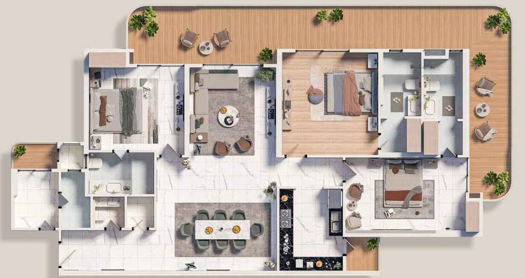 3 BHK Flat in Rohit The Elite in Gomti Nagar Extension, Lucknow - Image 928178