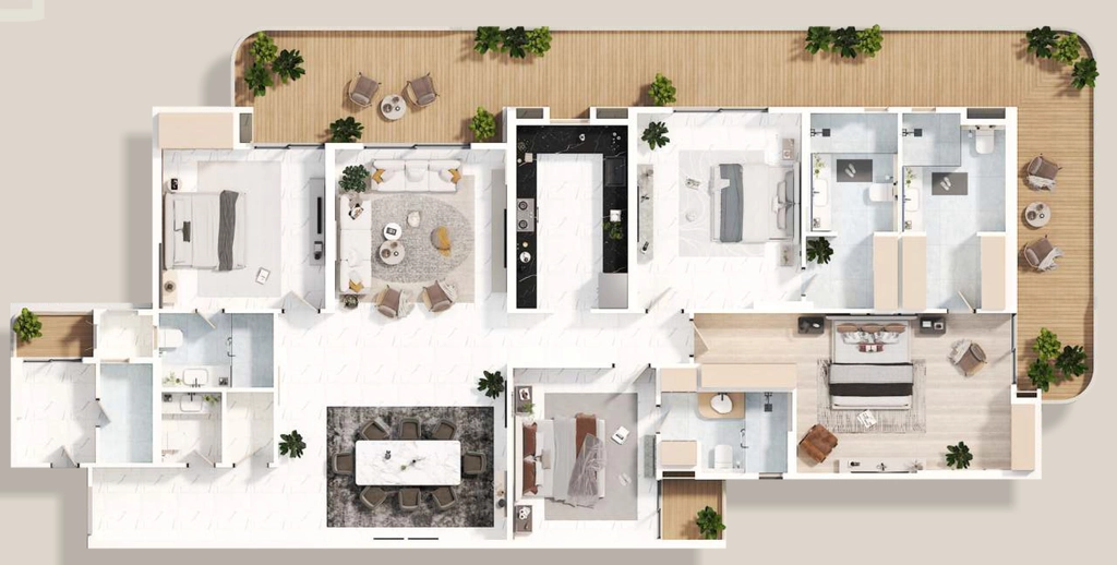 4 BHK Flat in Rohit The Elite in Gomti Nagar Extension, Lucknow - Image 928181