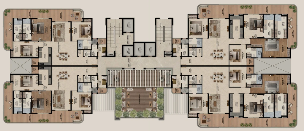 Floor Plan of Rohit The Elite in Gomti Nagar Extension, Lucknow - Image 427819