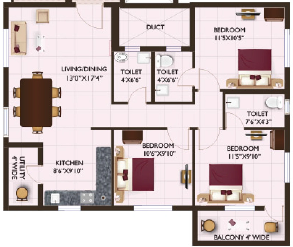 3 BHK Flat in Punit Enclave Block C in null, Ranchi - Image 928179