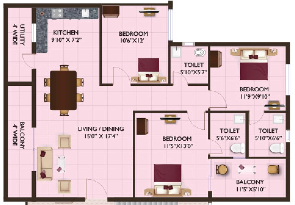 3 BHK Flat in Punit Enclave Block C in null, Ranchi - Image 928191