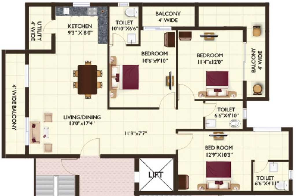 3 BHK Flat in Punit Enclave Block C in null, Ranchi - Image 928192