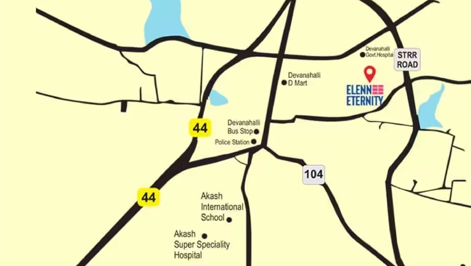 Location of Saptha Elenn Eternity in Devanahalli, Bangalore - Image 427842