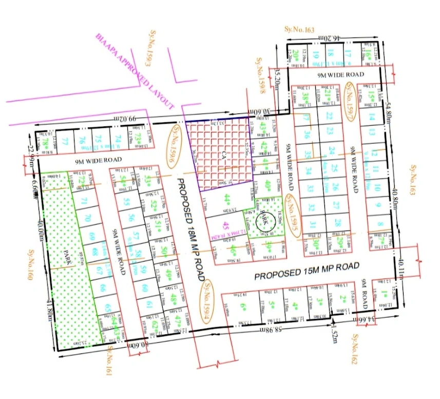 Master Plan of Saptha Elenn Eternity in Devanahalli, Bangalore - Image 427843