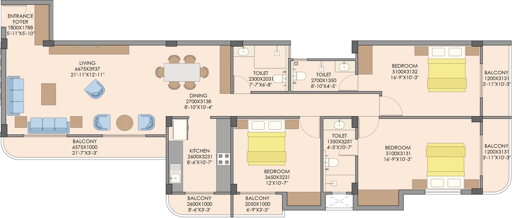 3 BHK Flat in Rameshwaram Srinivas in null, Ranchi - Image 928203