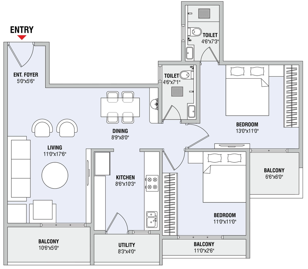 2 BHK Flat in Golden Legacy in Besa, Nagpur - Image 928229