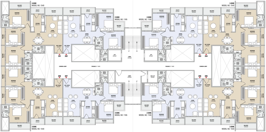 Floor Plan of Golden Legacy in Besa, Nagpur - Image 427933