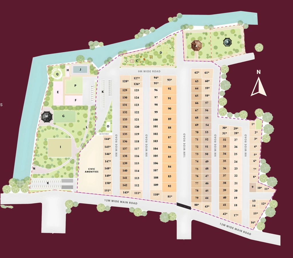 Master Plan of PMV Emerald Valley in Kanakapura, Bangalore - Image 427964