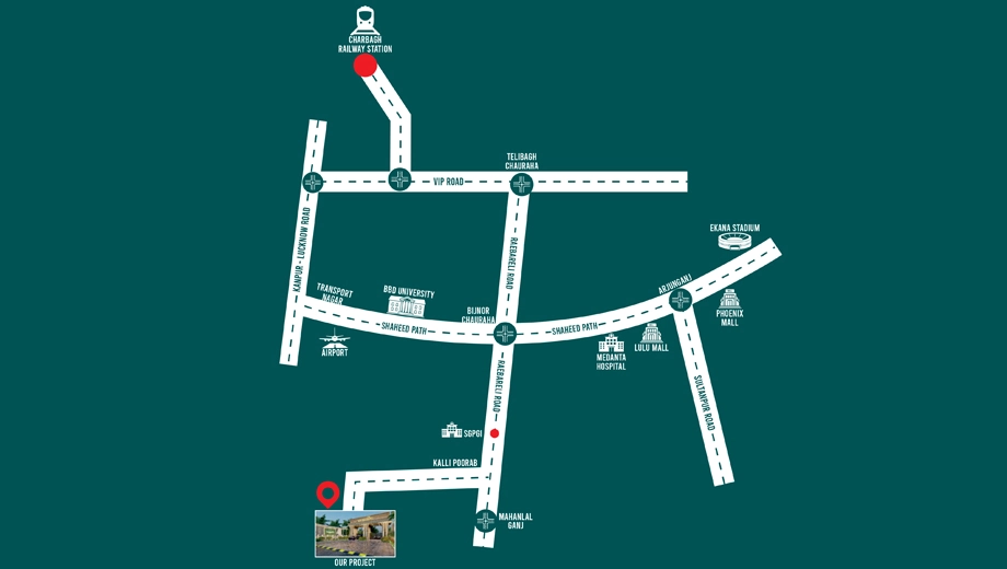 Location of Truscape Aanandam in null, Lucknow - Image 427990