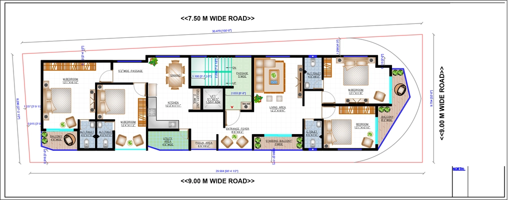Master Plan of Le Vedda Arcade in New Manish Nagar, Nagpur - Image 428016