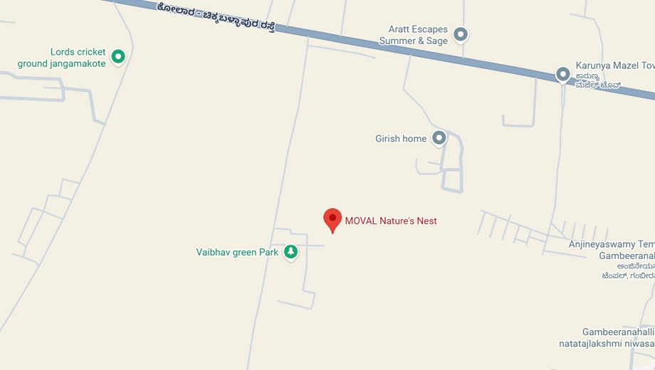 Location of Moval Natures Nest in Chikkaballapur, Bangalore - Image 428051