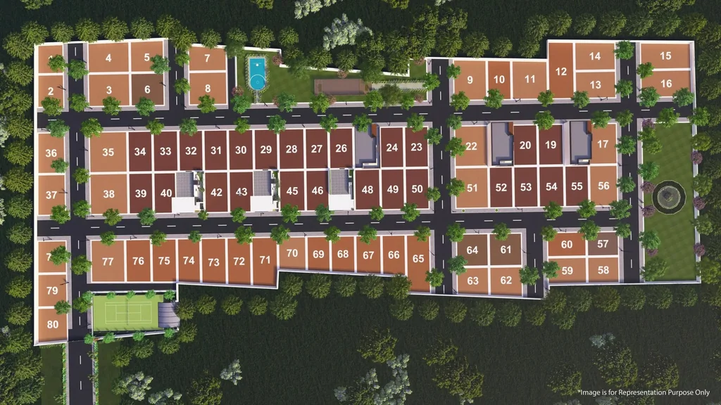 Master Plan of Moval Natures Nest in Chikkaballapur, Bangalore - Image 428052