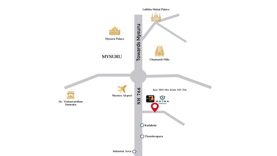 Location of Bhima Vishaka in Madaragalli, Mysore - Image 428301