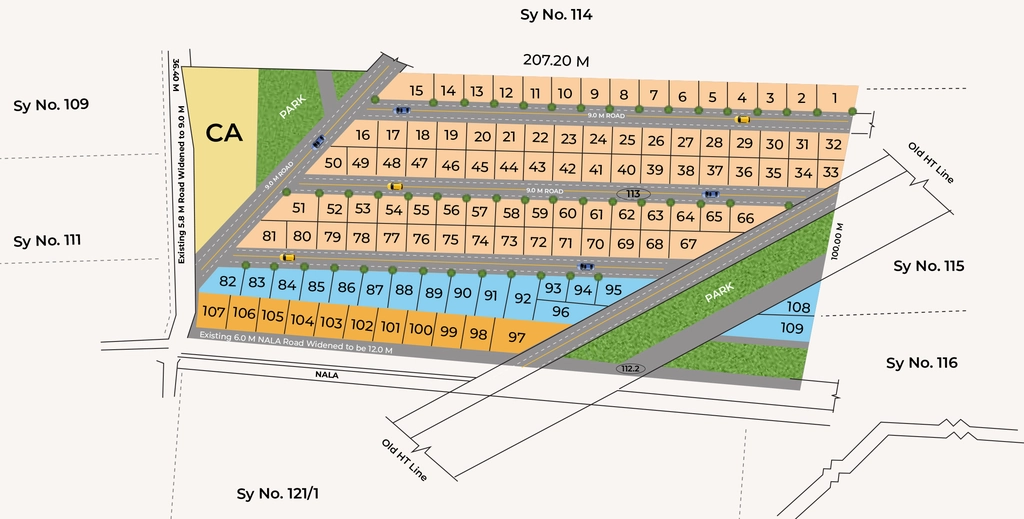 Master Plan of Bhima Vishaka in Madaragalli, Mysore - Image 428302