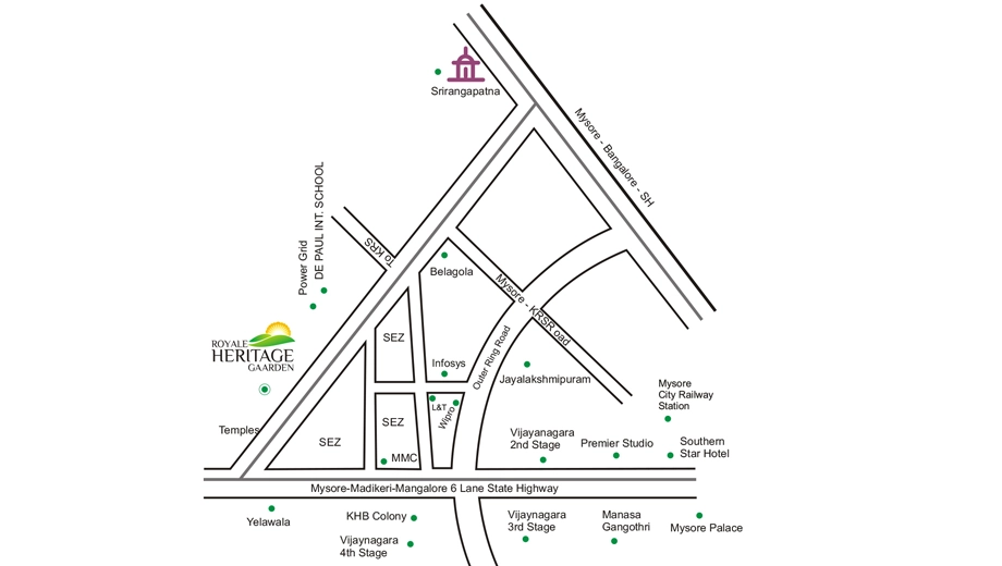 Location of Bhoomika Royale Heritage Gaarden - Image 428287