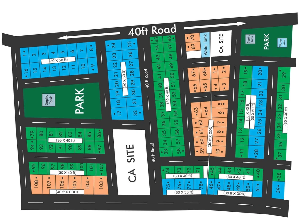 Master Plan of GSS Amrita Coco Shelters in Thaluru, Mysore - Image 428340