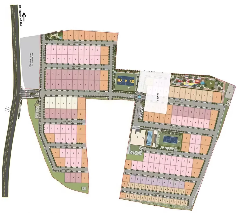 Master Plan of Urbanize Indian Springs in Electronic City, Bangalore - Image 428065