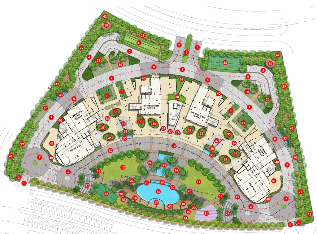 Master Plan of ZM The Royal Retreat in Gomti Nagar Extension, Lucknow - Image 428087