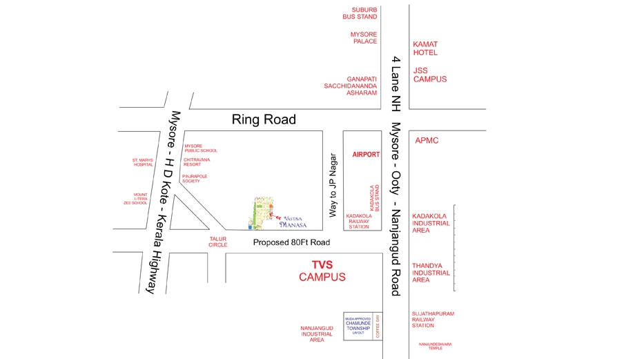Location of GSS Manasa in Thaluru, Mysore - Image 428329