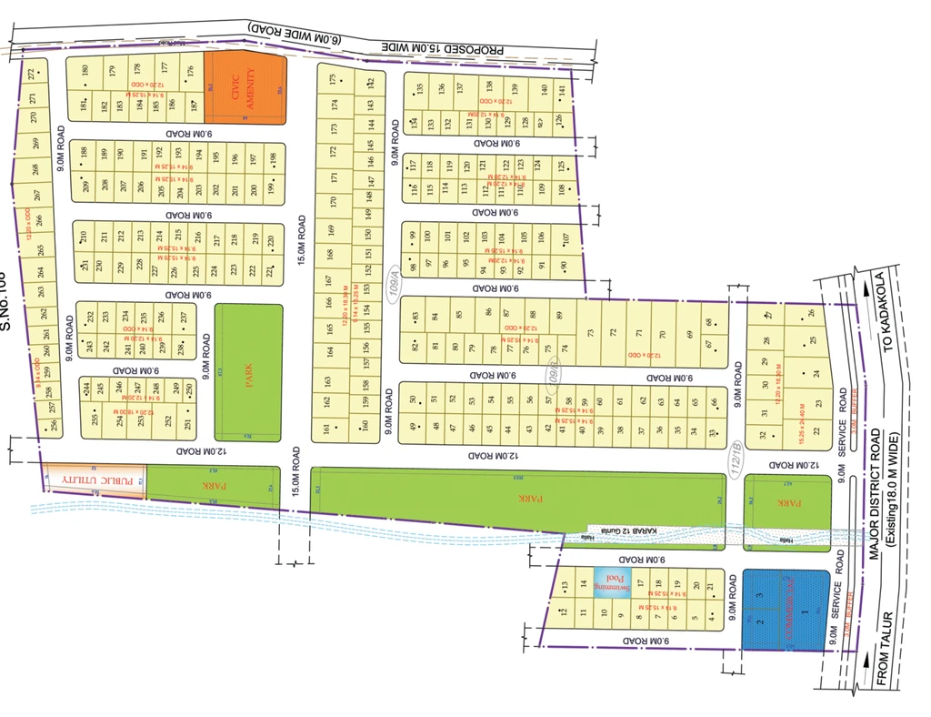 Master Plan of GSS Manasa in Thaluru, Mysore - Image 428330