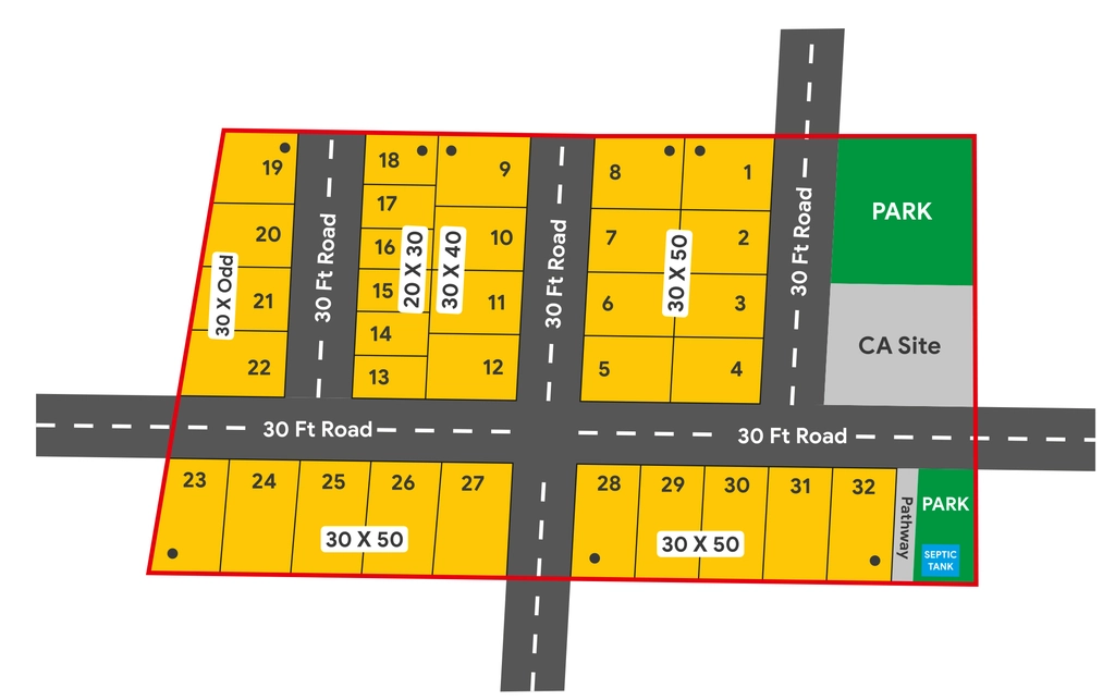 Master Plan of GSS Trineshwara Nagar Phase 3 in Thaluru, Mysore - Image 428320
