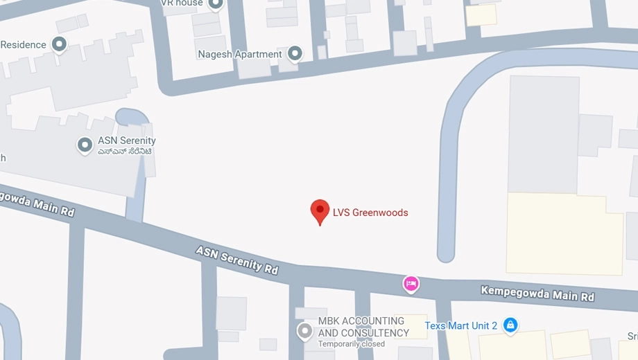 Location of LVS Greenwoods in Krishnarajapuram, Bangalore - Image 428387