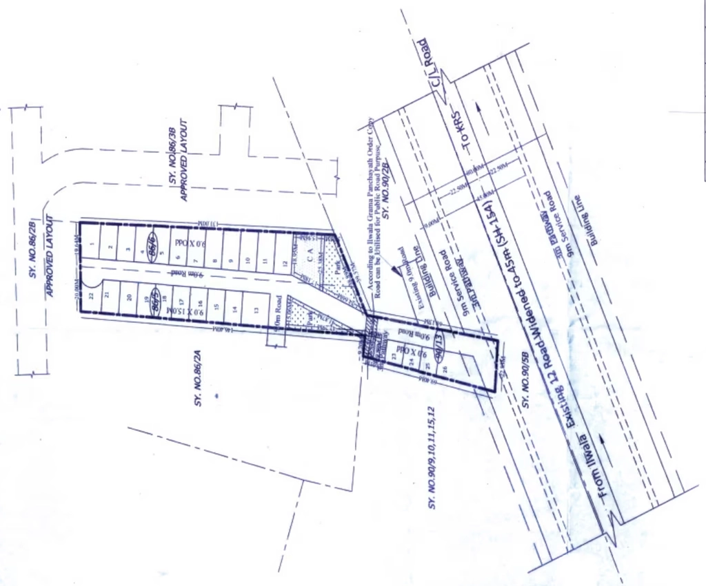 Master Plan of Vinyas Green Valley in Yelwala, Mysore - Image 428187