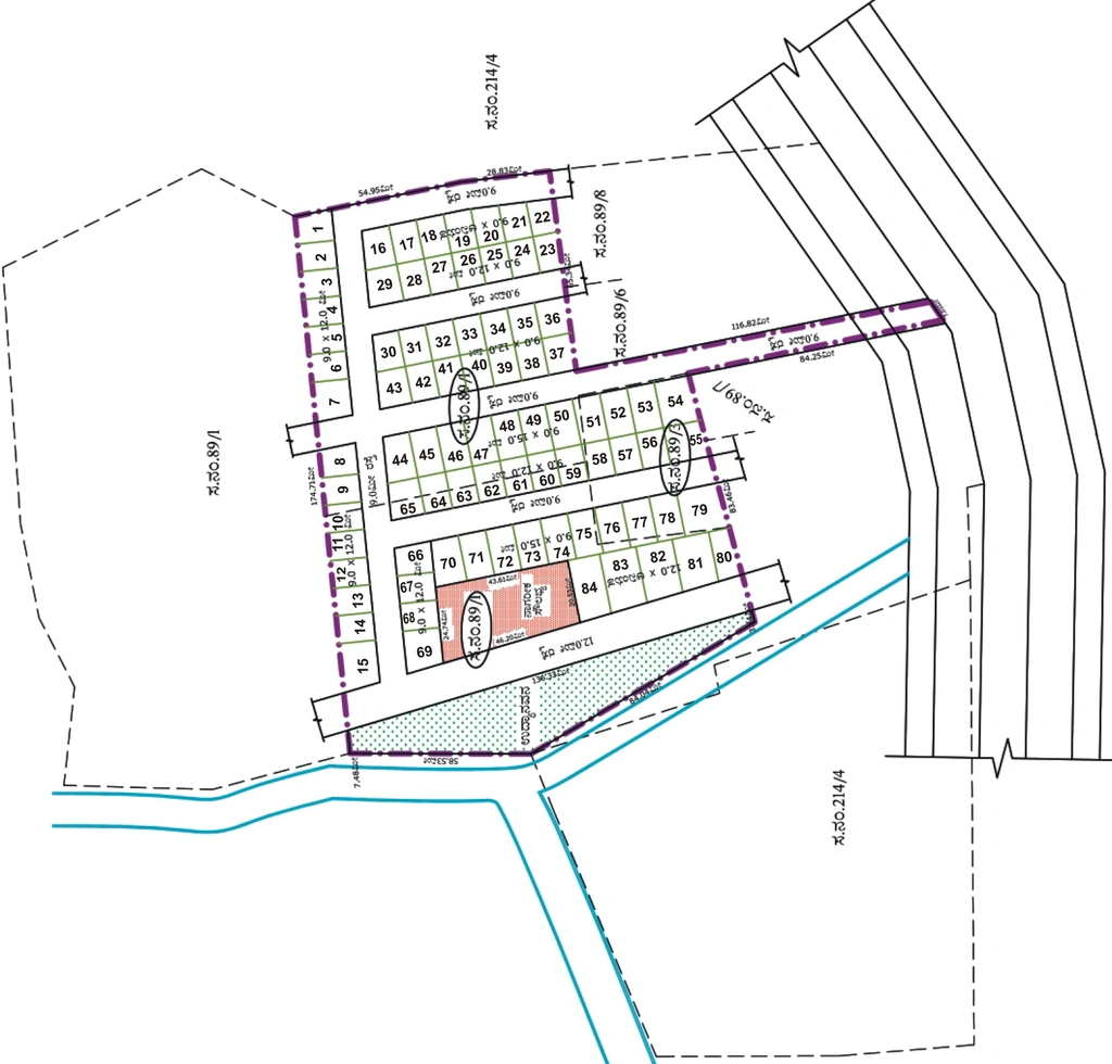 Master Plan of Vinyas Prakash Enclave in Yelwala, Mysore - Image 428259