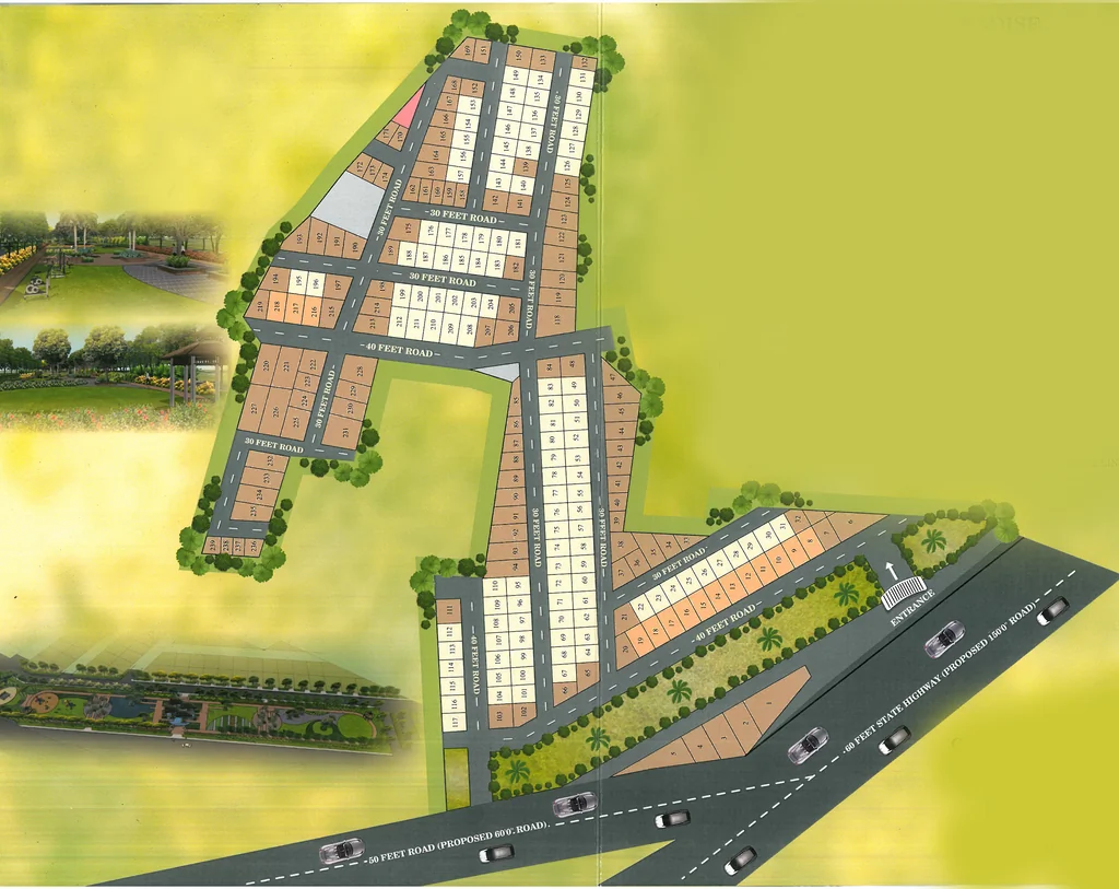 Master Plan of Vismaya Paradise in Yelwala, Mysore - Image 428242