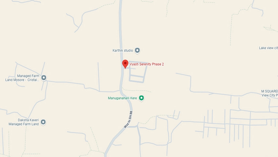Location of Vyasti Serenity Phase 2 in null, Mysore - Image 428291