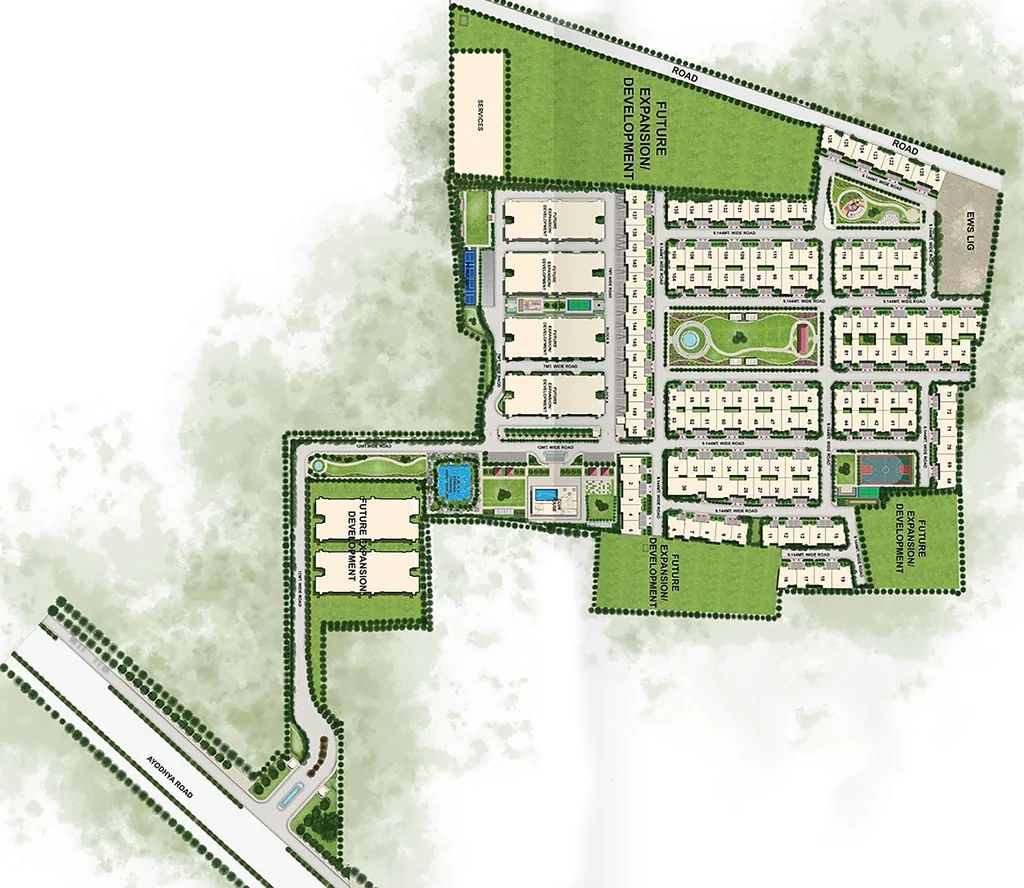 Master Plan of Shalimar Evara in Faizabad Road, Lucknow - Image 428462