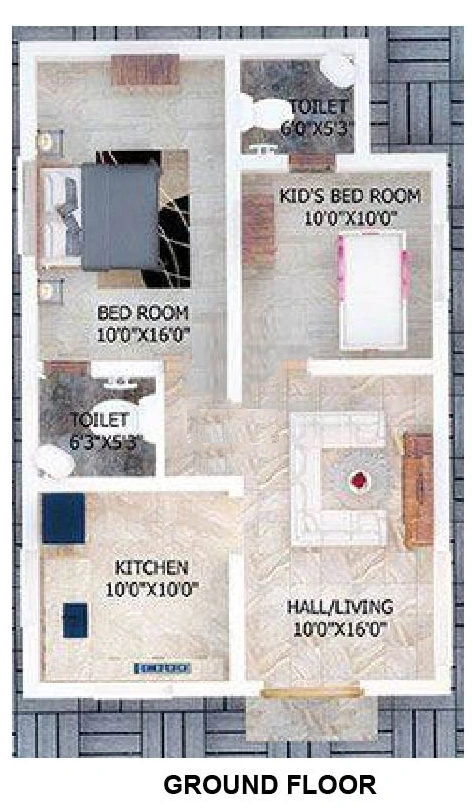 1 BHK House/Villa in Sqube UB City in Bogadi, Mysore - Image 928418