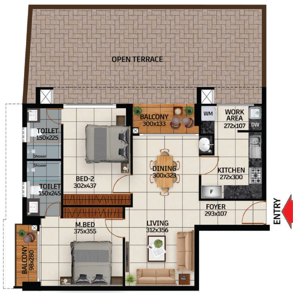 2 BHK Flat in Cordial Leora in Kowdiar, Thiruvananthapuram - Image 928425