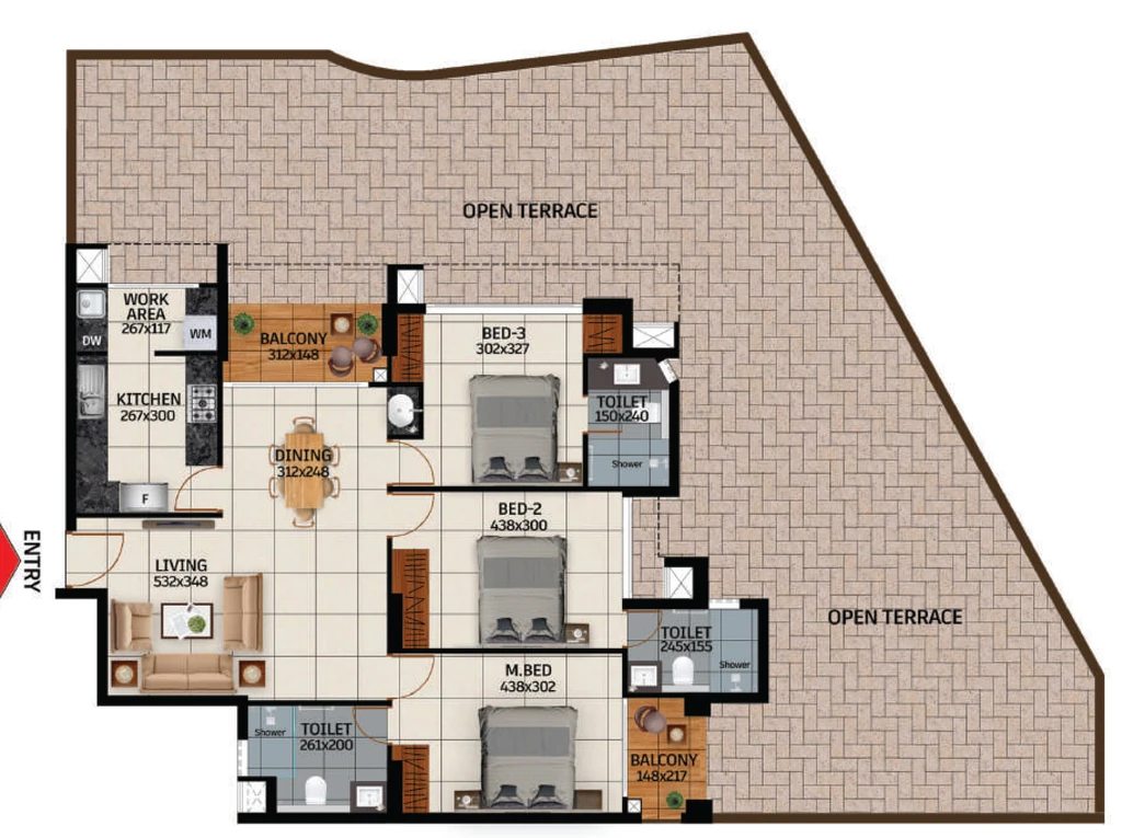3 BHK Flat in Cordial Leora in Kowdiar, Thiruvananthapuram - Image 928426