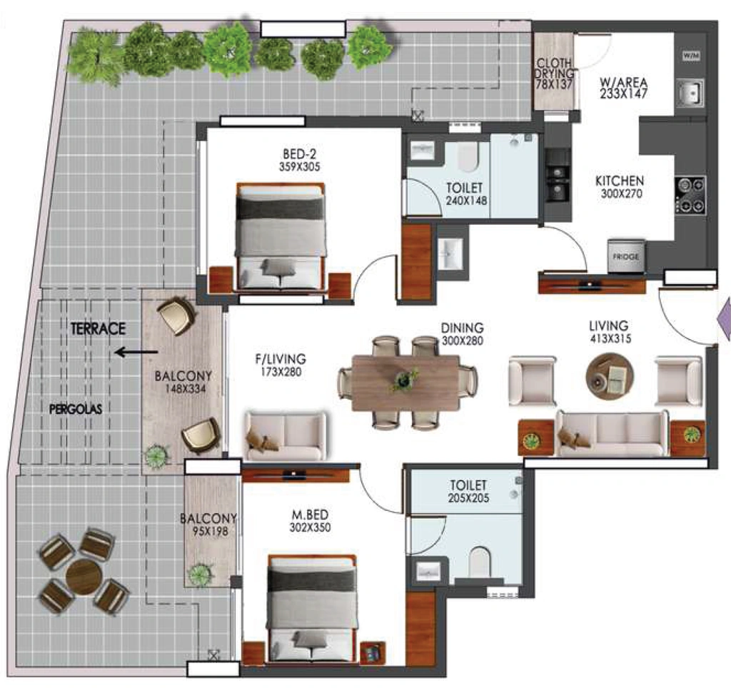 2 BHK Flat in Cordial Pavilion Heights in Kazhakootam, Thiruvananthapuram - Image 928433