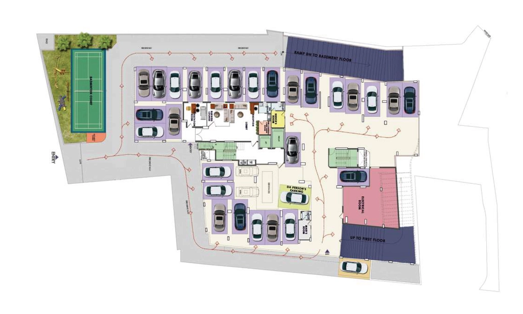 Master Plan of Cordial Pavilion Heights in Kazhakootam, Thiruvananthapuram - Image 428663