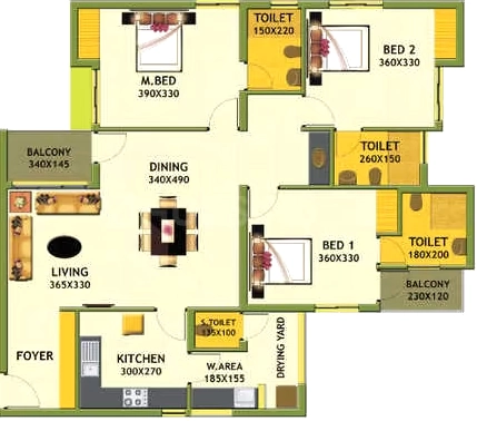 3 BHK Flat in Favourite Central Gateway in Mannanthala, Thiruvananthapuram - Image 928443