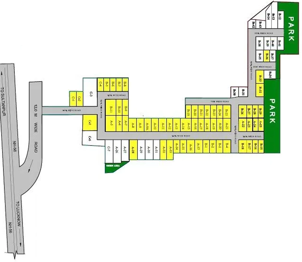 Master Plan of Shashikala Vidhi Estate in Sultanpur Road, Lucknow - Image 428482