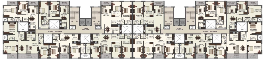 Floor Plan of Alcon The Palazzo in Ponda, Goa - Image 428487