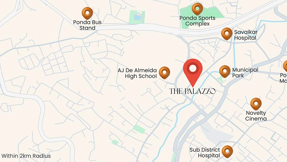 Location of Alcon The Palazzo in Ponda, Goa - Image 428486