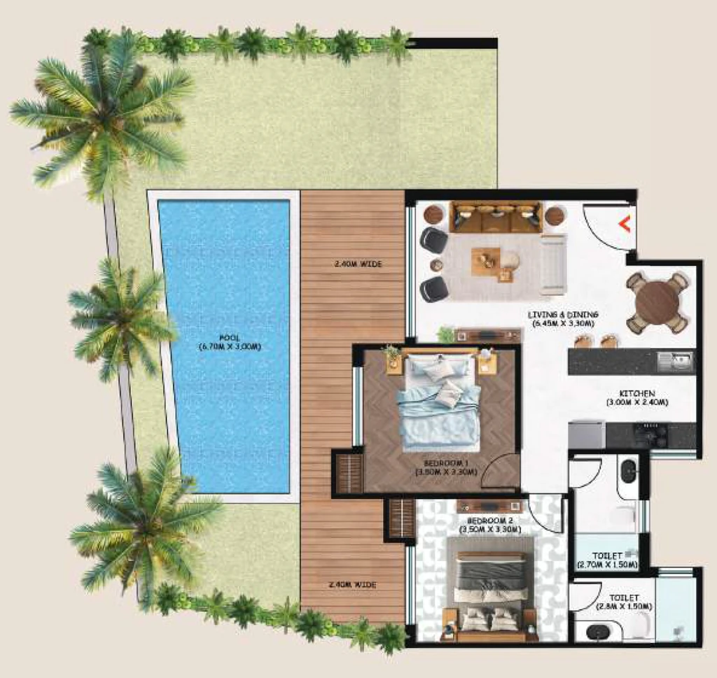 2 BHK Flat in Amora Horrizon in Reis Magos, Goa - Image 928501