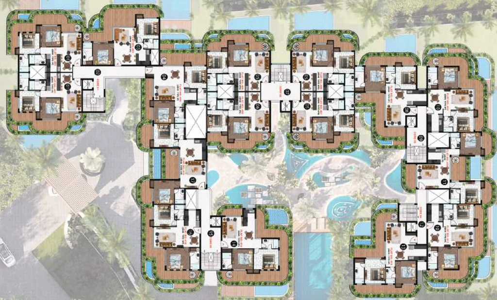 Floor Plan of Amora Horrizon in Reis Magos, Goa - Image 428526