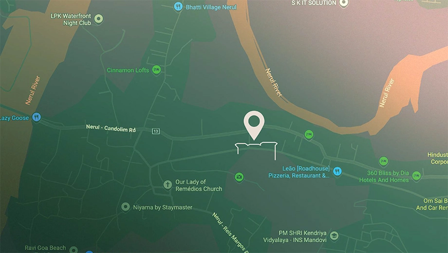 Location of Amora Horrizon in Reis Magos, Goa - Image 428525