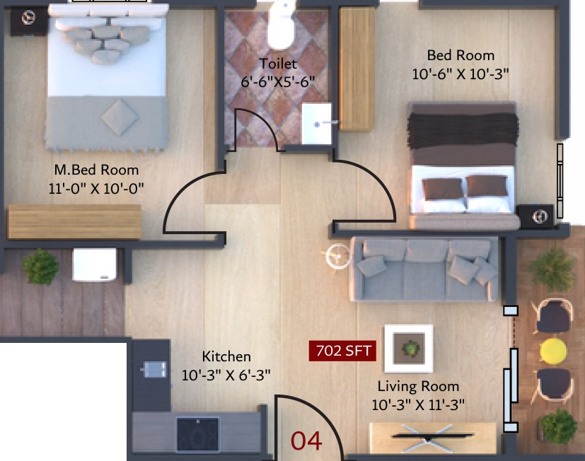 2 BHK Flat in Habulus Sai Nivas in Electronic City, Bangalore - Image 928505