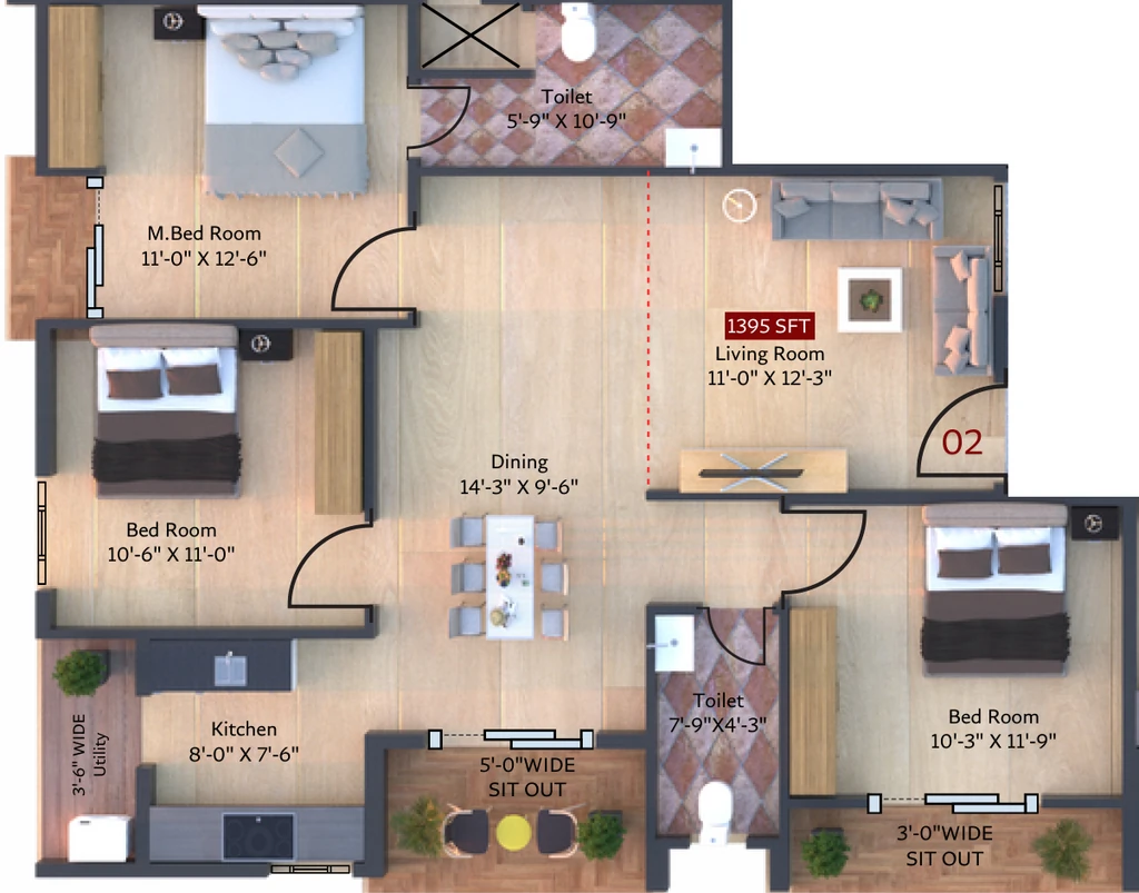 3 BHK Flat in Habulus Sai Nivas in Electronic City, Bangalore - Image 928507
