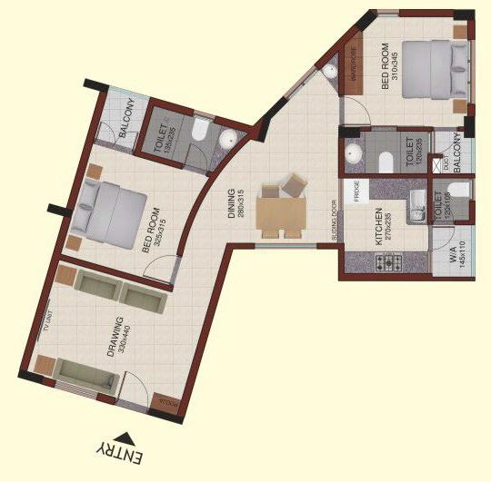 2 BHK Flat in Chothys Arya in Thycaud, Thiruvananthapuram - Image 928799