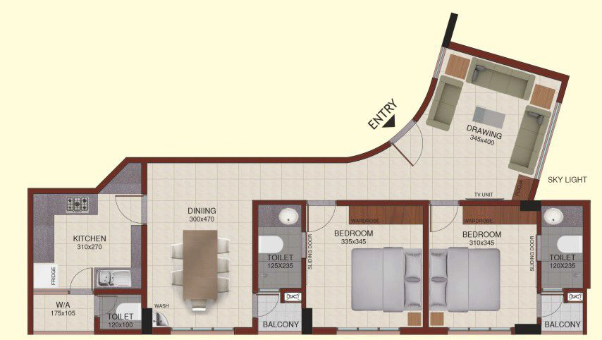 2 BHK Flat in Chothys Arya in Thycaud, Thiruvananthapuram - Image 928800