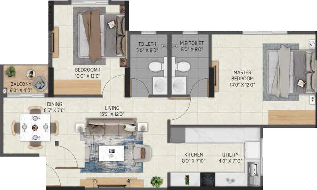 2 BHK Flat in Aratt Avant Twilight in Budigere Cross, Bangalore - Image 928510
